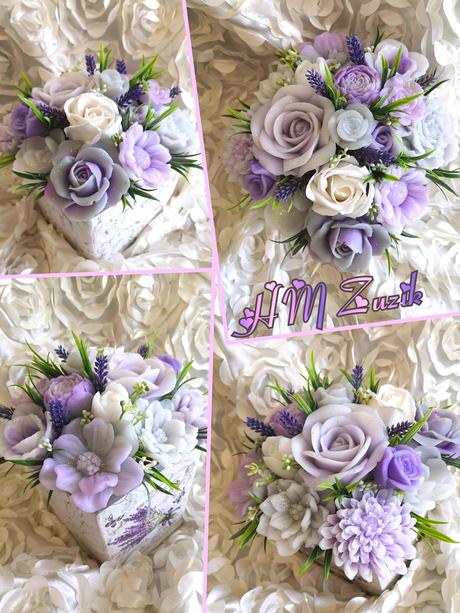 Mydlové kytice, dekorácie, 