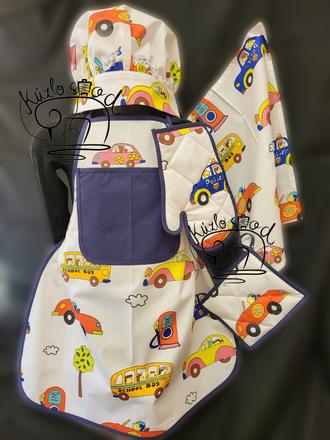 5.dielny detský kuchársky set autá, 