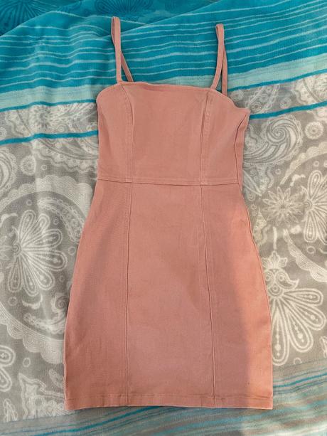 Riflové mini-šaty, h&m,36