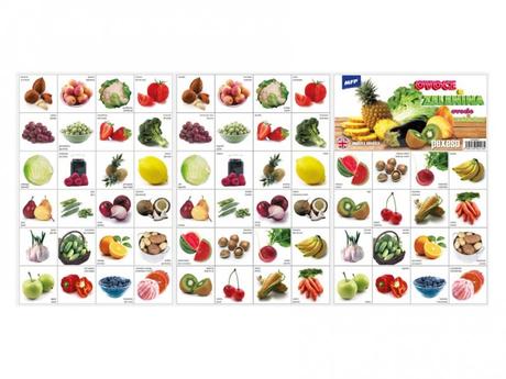 Pexeso ovocie a zelenina,