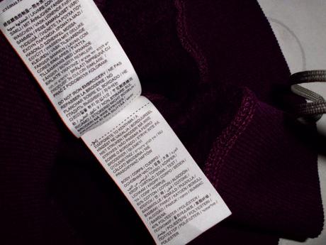 Bordovo čierny melír hrubšia, superdry,l