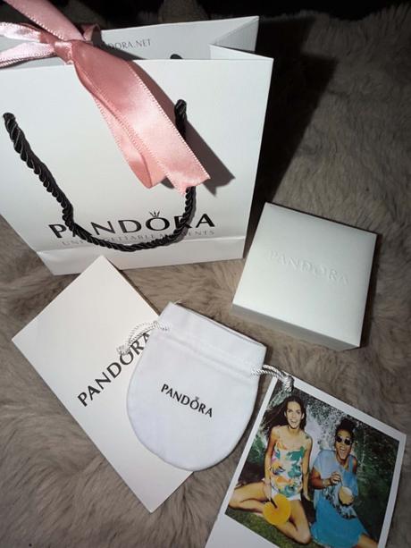 Hadíkový náramok pandora moments so srdiečkom, pandora