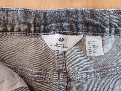 Šedé rifle h&m, h&m,170