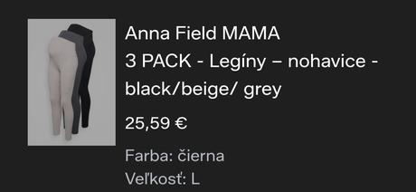 Predam tehotenské legíny, l