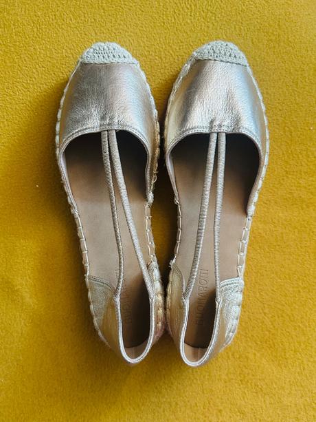 Espadrilky gold, 41