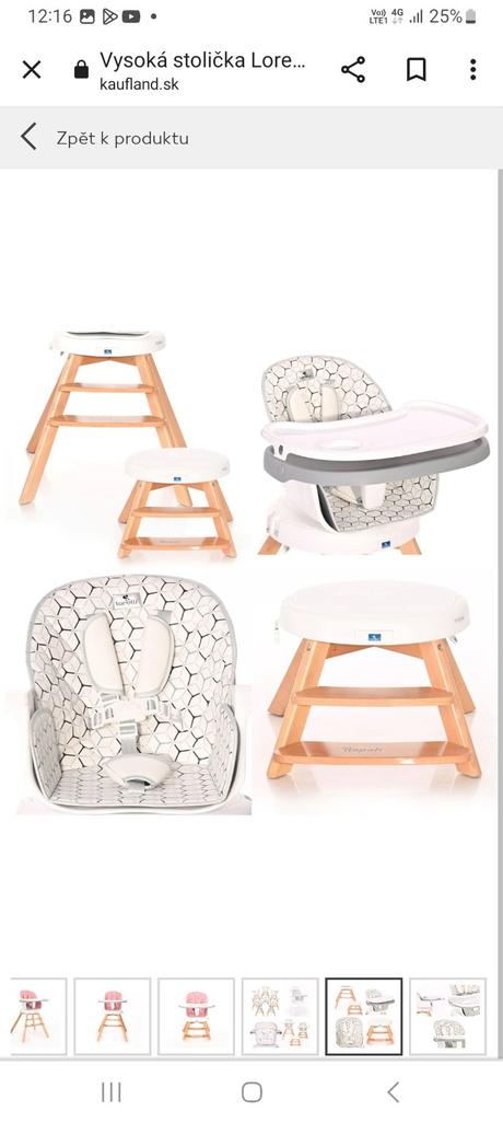 Detská jedálenská stolička lorelli, lorelli