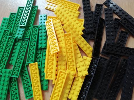 10ks stavebné kocky tenké 2x10, 