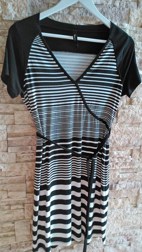 Čierno-biele šaty, veľk l,xl, 42/44, xl