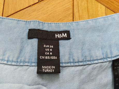 Riflova suknička s volanmi., h&m,36