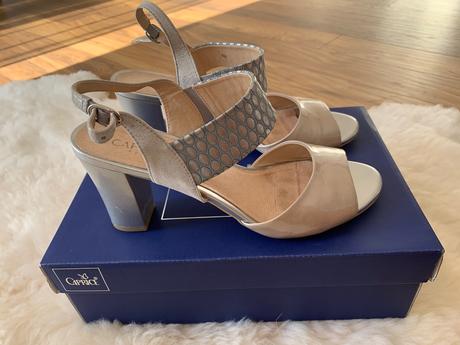 Strieborné sandálky, 40