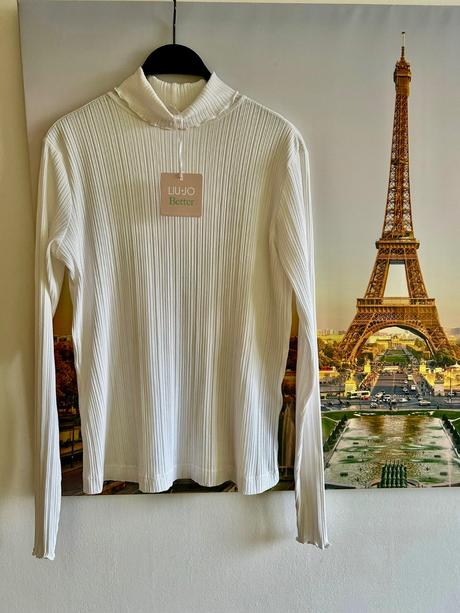 Bavlnený biely rolák zn.liu jo veľ.l, liu jo,l