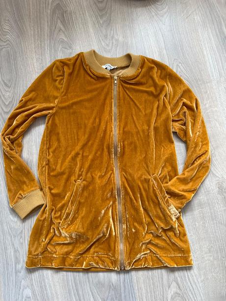 Dlhšia mikina na zips, xs