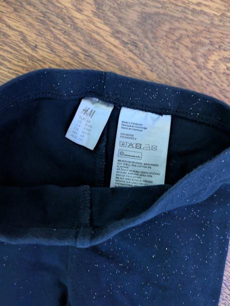 Leginky  trblietave hm, h&m,68