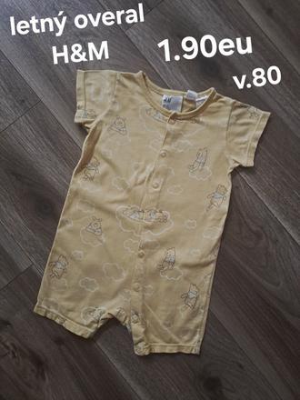Letný overal, h&m,80