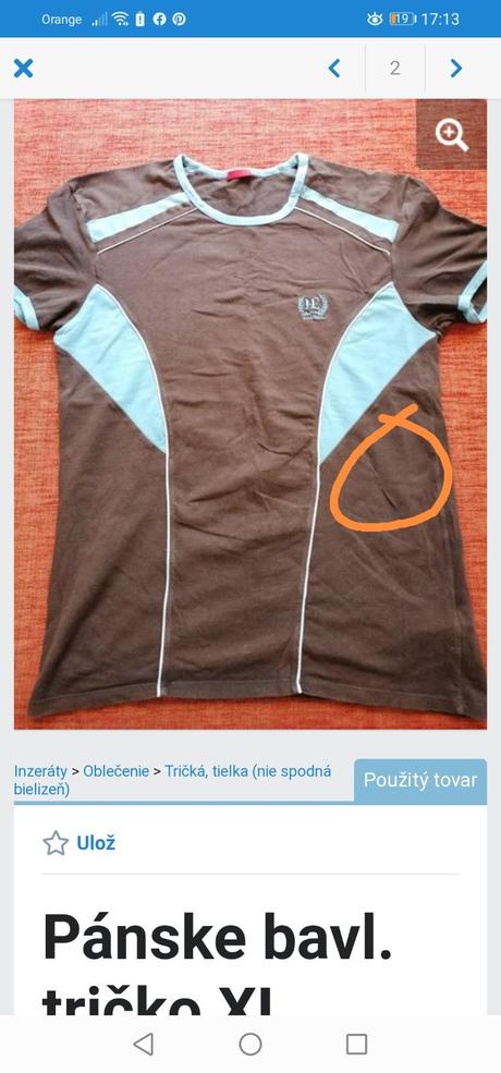 Pánske bavl. tričko xl, xl