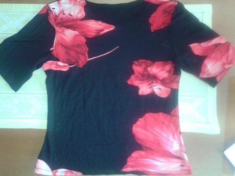 Kvetové tričko s/m, s