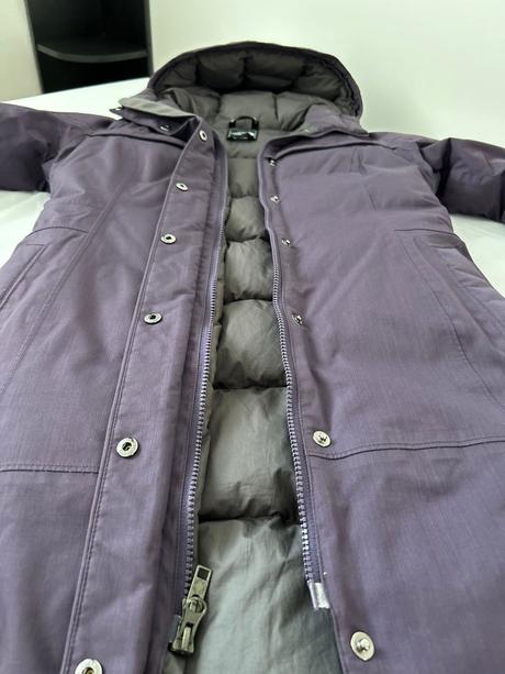 The north face fialová zimná bunda, m