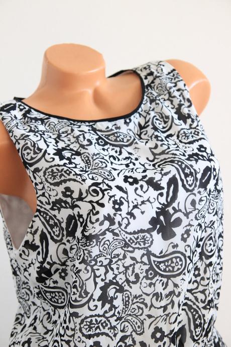 Čierno biele šaty, tom tailor, tom tailor,xl