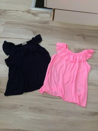 2 x tričko, h&m,134