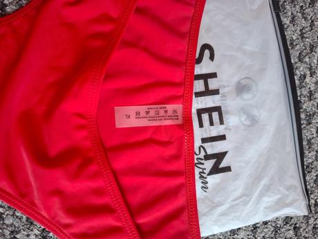 Dámske červené plavky, xl