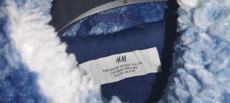 Krásna teddy bundička 122/128, h&m,122