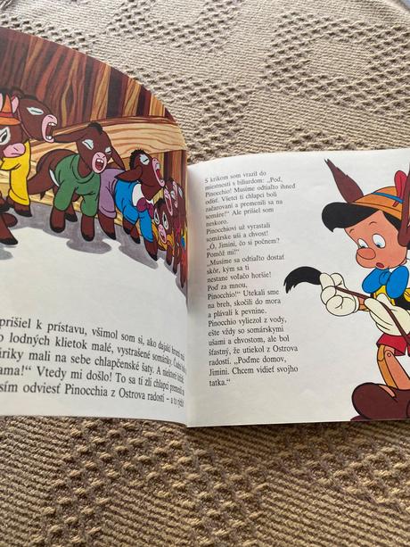 Krásna retro vintage mini walt disney pinocchio, 