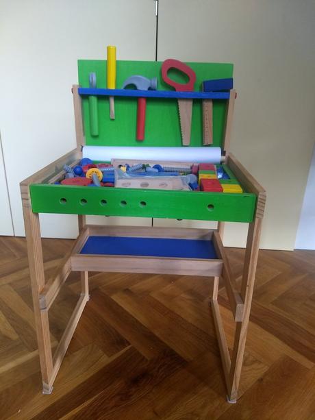 Detska dielnička + stolček, 