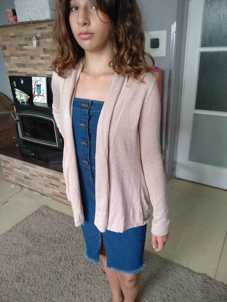 Bezovy cardigan, zara,s