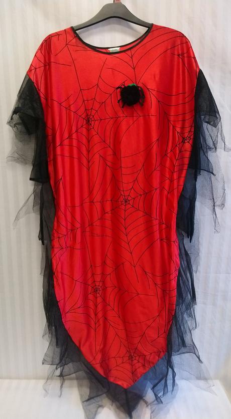 2-dielny kostým pavúčia žena - šaty a plášť, m-xl,