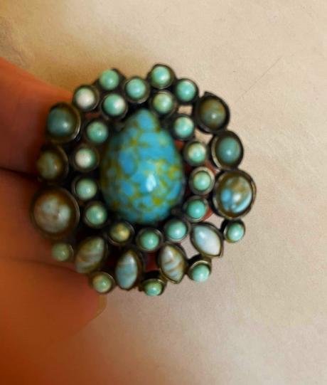 Starožitná vintage brošňa,