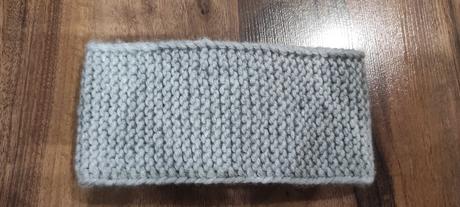 Pletená čelenka - sivá, m