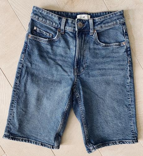 Šortky slim regular denim, h&m,34