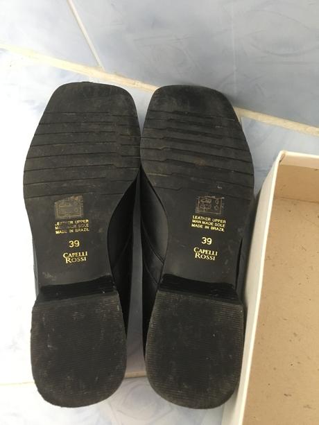 Koženné poltopánky veľ.39, 39