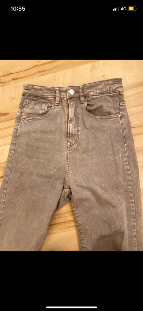 Sive dzinsy, stradivarius,xs