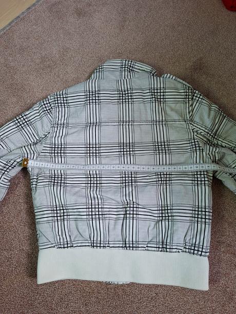 Károvaná prechodná bundička, 128