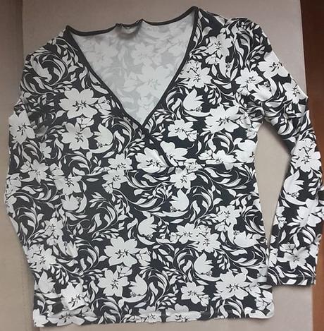 Čierno-biele tričko f&f, f&f,46