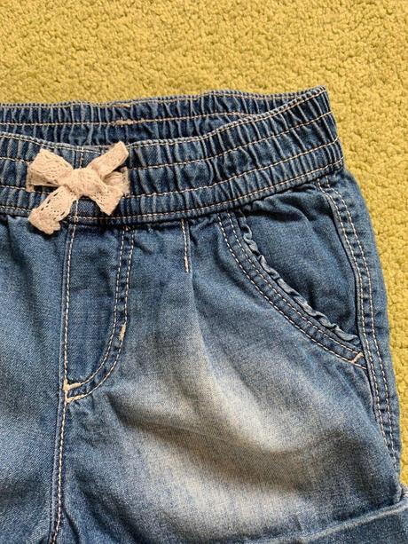 Riflové kraťasky, zn. h&m, v. 74, h&m,74