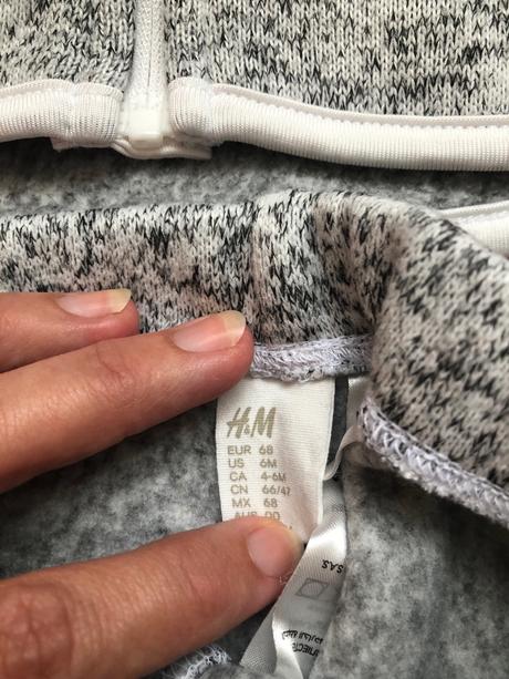 Detsky set flisovy, h&m,68