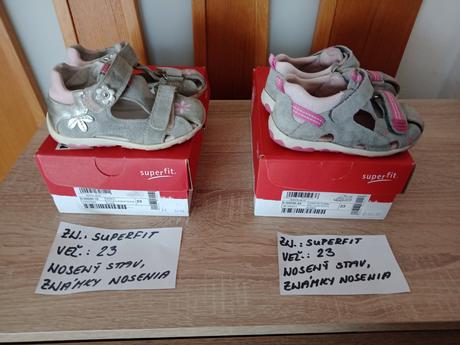 Dievčenské sandále zn.superfit veľ.23, superfit,23