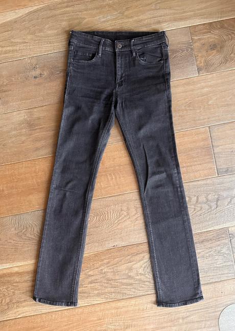 Nohavice / rifle denim straight, 28/32, h&m,170