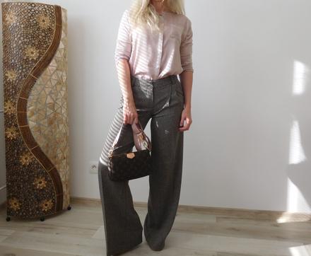 Nohavice pružné zrnitá látka 34, orsay,34