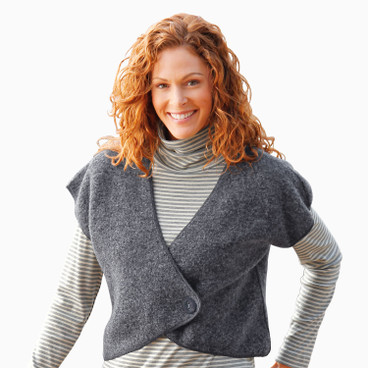 Damska kvalitna vlnena vesta, 46