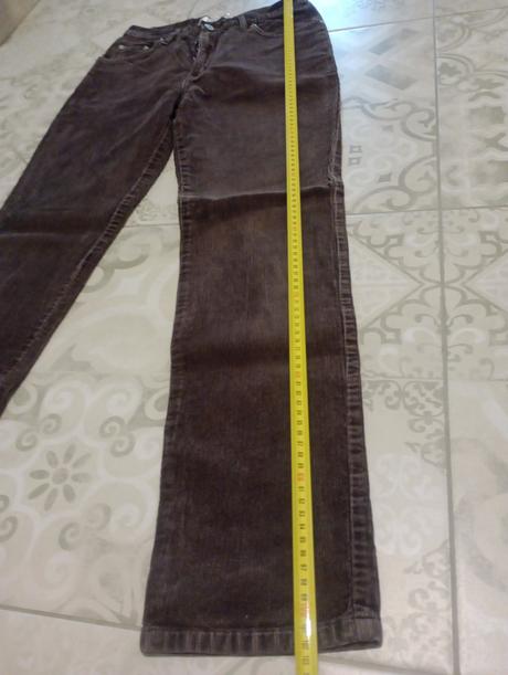 Menčestrové nohavice crown, s