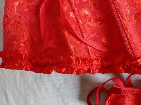 Červený korzet, xl