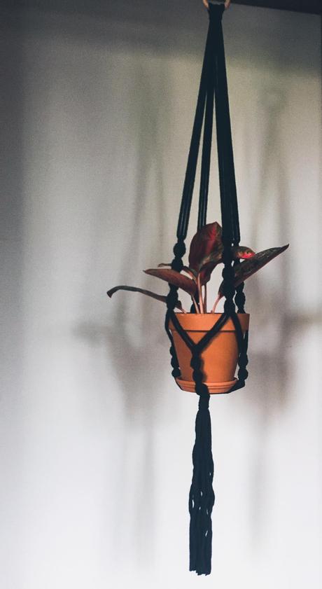 Macramé kvetináče, 