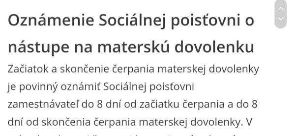 Do koľko dní treba odovzdať materskú?