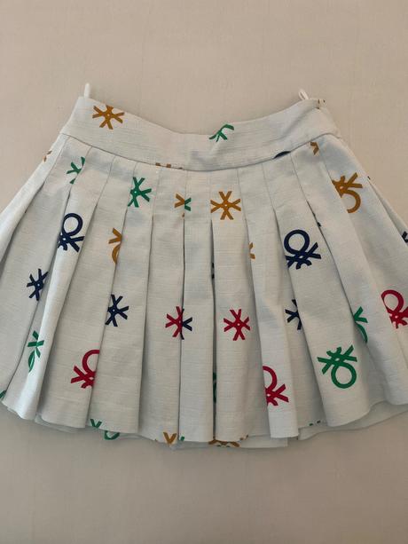 Sukňa skladaná s podšívkou uk of benetton, benetton,38