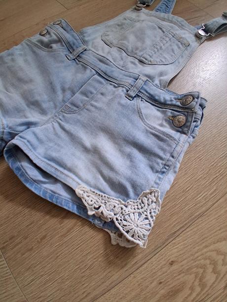 Riflove kraťasy na traky, denim,128