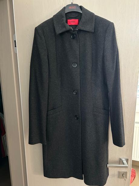 Hugo boss s kabát šedý originál, hugo boss,s