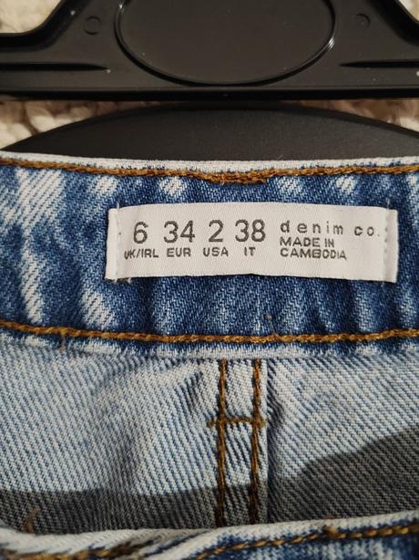 Široké džínsy, h&m,xs